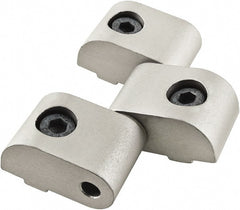 80/20 Inc. - 57mm Long x 29mm Wide x 13mm Thick, Heavy Duty Hinge - Aluminum, Clear Anodized Finish - Exact Tooling