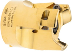 Iscar - 3 Inserts, 2" Cut Diam, 3/4" Arbor Diam, 0.4" Max Depth of Cut, Indexable Square-Shoulder Face Mill - 0/90° Lead Angle, 2.24" High, HSM90S APCR 1405 Insert Compatibility, Through Coolant, Series Helialu - Exact Tooling