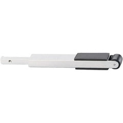 Dynabrade - 7/8" Wide Contact Arm - For Flat Grinding with Platen Pad, 24" Belt Length x 1" Belt Width, Crowned, Rubber, 70" Contact Wheel Diam - Exact Tooling
