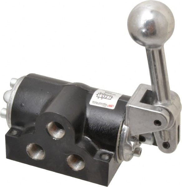 ARO/Ingersoll-Rand - 3/8" NPT Air Control Valve - 4-Way, 2 Position, Lever/Manual Actuated, Manual Return, 2.3 CV Rate & 150 Max psi - Exact Tooling