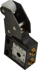 ARO/Ingersoll-Rand - 0.09 CV Rate, 3 Way Mini Mechanical Valve - 5/32" NPT Inlet, 5/32" NPT Outlet, 150 Max psi - Exact Tooling