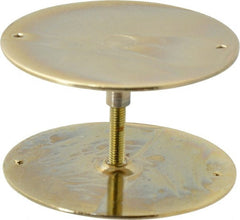 Don-Jo - 2-5/8" Diam Filler Plate - Steel, Brass Plated Finish - Exact Tooling