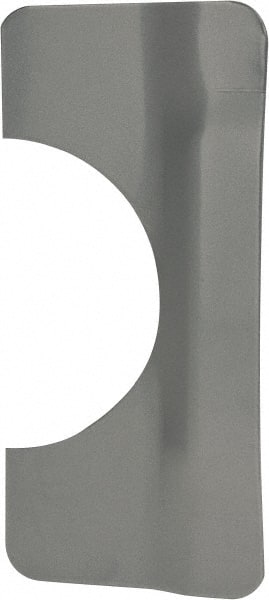 Don-Jo - 7" Long x 3-1/4" Wide, Latch Protector - Silver Coated Steel - Exact Tooling