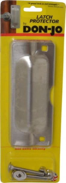 Don-Jo - 7" Long x 2-3/4" Wide, Latch Protector - Stainless Steel - Exact Tooling