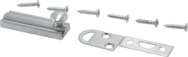 Don-Jo - 2" Long, 1/2" Wide Brass Slide Bolt - US26D Satin Chrome Plated - Exact Tooling
