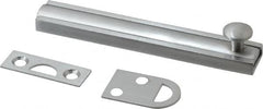 Don-Jo - 4" Long, 1/2" Wide Brass Slide Bolt - US26D Satin Chrome Plated - Exact Tooling