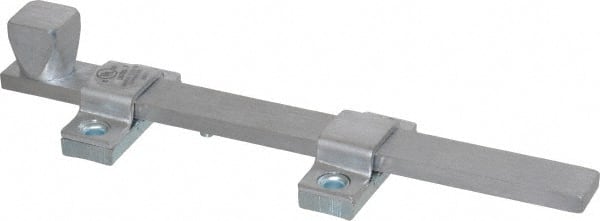 Don-Jo - 8" Long, 1" Wide Brass Surface Bolt - Brushed Chrome - Exact Tooling