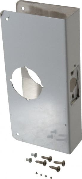 Don-Jo - 4-1/4" Wide x 9" High, Stainless Steel, Door Reinforcer - 1-3/4" Thick Door, 2-3/4" Backset - Exact Tooling