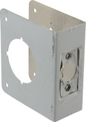 Don-Jo - 4" Wide x 4-1/2" High, Stainless Steel, Door Reinforcer - 1-3/4" Thick Door, 2-3/8" Backset - Exact Tooling