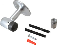 Don-Jo - 3" Projection Pedestal Door Stop - Floor Mount, Satin Chrome Finish - Exact Tooling