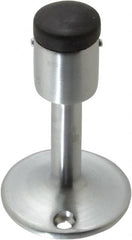 Don-Jo - 3-1/2" Projection Wall Door Stop - Wall Mount, Satin Chrome Finish - Exact Tooling