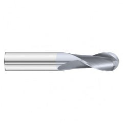 1/2 x 1 x 3 2 Flute Ball Nose  End Mill- Series 3215SD - Exact Tooling