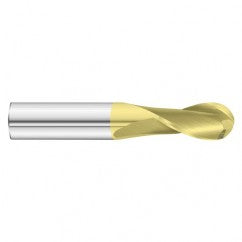 7/8 x 1-1/2 x 4 2 Flute Ball Nose  End Mill- Series 3215SD - Exact Tooling