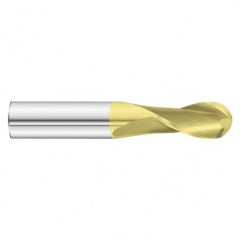 7/8 x 1-1/2 x 4 2 Flute Ball Nose  End Mill- Series 3215SD - Exact Tooling