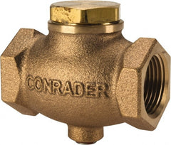 Conrader - 3/4" Bronze Check Valve - Inline, FNPT x FNPT - Exact Tooling