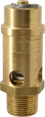 Conrader - 1" Inlet, ASME Safety Relief Valve - 125 Max psi, Brass, 1,053 Cubic' per Min - Exact Tooling