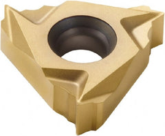 Seco - 16NL Internal Left Hand ISO Laydown Threading Insert - Grade CP300, TiAlN/TiN Coated Carbide, 9.53mm Inscribed Circle - Exact Tooling