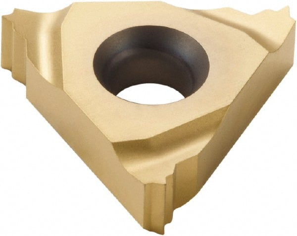 Seco - 11NR Internal Right Hand ISO Laydown Threading Insert - Grade CP500, TiAlN/TiN Coated Carbide, 6.35mm Inscribed Circle - Exact Tooling