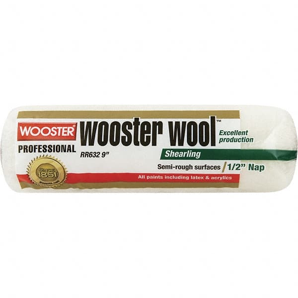 Wooster Brush - 1/2" Nap, 14" Wide Paint Roller - Semi-Rough Texture, Synthetic Knit - Exact Tooling