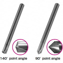 Tungaloy - 3mm Body Diam, 140°, 38.1mm OAL, Solid Carbide Spotting Drill - Exact Tooling