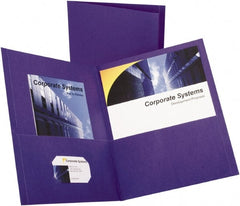 OXFORD - 8-1/2" Long x 11" Wide Pocket - Purple - Exact Tooling