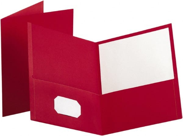 OXFORD - 8-1/2" Long x 11" Wide Pocket - Red - Exact Tooling