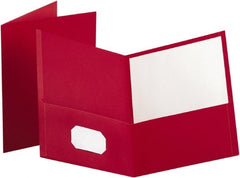 OXFORD - 8-1/2" Long x 11" Wide Pocket - Red - Exact Tooling