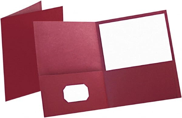 OXFORD - 8-1/2" Long x 11" Wide Pocket - Burgundy - Exact Tooling