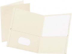 OXFORD - 8-1/2" Long x 11" Wide Pocket - White - Exact Tooling