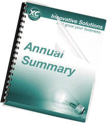 FELLOWES - 0.9" Long x 8" Wide Binding System Cover - Clear - Exact Tooling