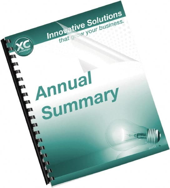 FELLOWES - 11" Long x 8" Wide Binding System Cover - Clear - Exact Tooling