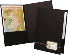 OXFORD - 8-1/2" Long x 11" Wide Pocket - Black & Gold - Exact Tooling