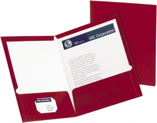 OXFORD - 8-1/2" Long x 11" Wide Pocket - Crimson - Exact Tooling