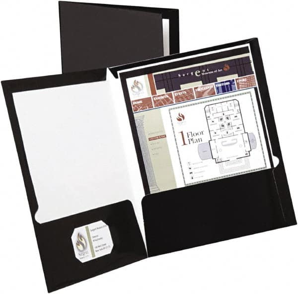 OXFORD - 8-1/2" Long x 11" Wide Pocket - Black - Exact Tooling