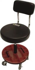ShopSol - Swivel & Adjustable Stools Type: Adjustable Height Stool Base Type: Steel - Exact Tooling