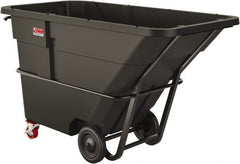 Suncast - 1,400 Lb Load Capacity, 43 Bushels, 2 Cu Yd, Polyethylene Tilt Truck - 47.4" Wide x 86" Long x 50.1" High, Matte Gray - Exact Tooling