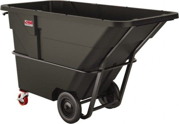 Suncast - 2,200 Lb Load Capacity, 33 Bushels, 1-1/2 Cu Yd, Polyethylene Tilt Truck - 41.28" Wide x 85.87" Long x 49" High, Matte Gray - Exact Tooling