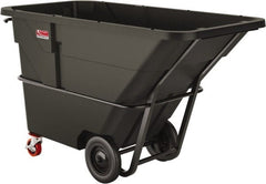 Suncast - 2,200 Lb Load Capacity, 33 Bushels, 1-1/2 Cu Yd, Polyethylene Tilt Truck - 41.28" Wide x 85.87" Long x 49" High, Matte Gray - Exact Tooling
