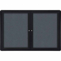 Ghent - Cork Bulletin Boards Style: Enclosed Fabric Bulletin Board Color: Gray - Exact Tooling