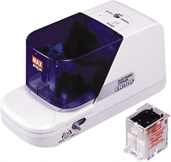 MAX - 70 Sheet Flat-Clinch Electric Stapler - Gray - Exact Tooling
