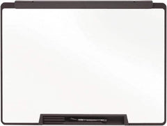 Quartet - 24" High x 36" Wide Dry Erase - Melamine, Includes Dry-Erase Marker, Eraser & Mounting Kit - Exact Tooling