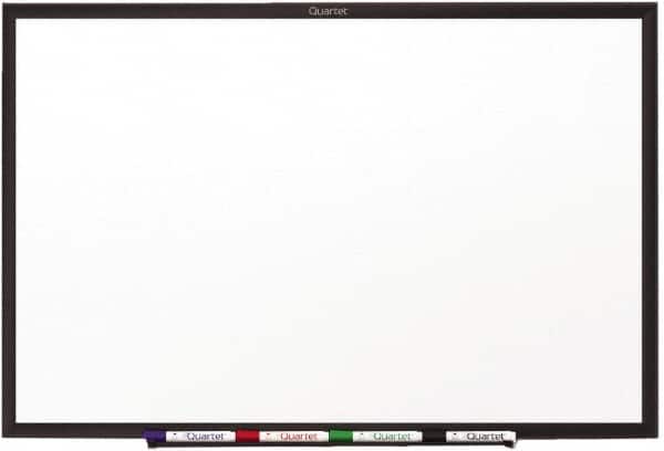 Quartet - 36" High x 48" Wide Dry Erase - Melamine, Includes Dry-Erase Marker & Mounting Hardware - Exact Tooling