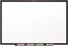 Quartet - 24" High x 36" Wide Dry Erase - Melamine, Includes Dry-Erase Marker & Mounting Hardware - Exact Tooling