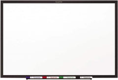 Quartet - 36" High x 60" Wide Dry Erase - Melamine, Includes Dry-Erase Marker & Mounting Hardware - Exact Tooling