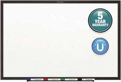 Quartet - 48" High x 72" Wide Magnetic Dry Erase Board - Steel, Includes Dry-Erase Marker & Mounting Kit - Exact Tooling