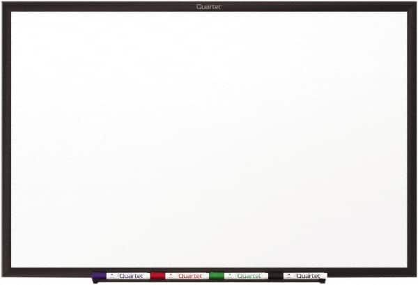 Quartet - 48" High x 96" Wide Dry Erase - Porcelain, Includes Dry Erase Markers & Mounting Hardware - Exact Tooling