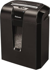 FELLOWES - 5/32" x 2" Strip, 10 Sheet Cross Cut Personal Shredder - 10-7/8" Long x 15-13/16" Wide x 18-1/8" High, Level 3 Security, 5 Gal Wastebasket - Exact Tooling