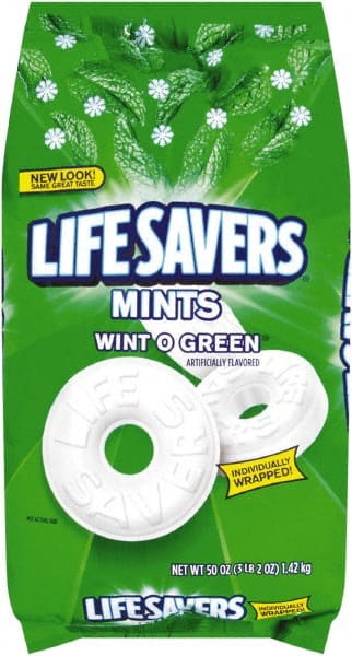 LifeSavers - Candy - Hard Candy, Wint-O-Green, 50oz Bag - Exact Tooling