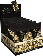 Paramount Farms - Nuts - Wonderful Pistachios, Roasted & Salted, 1 oz Pack, 12/Box - Exact Tooling