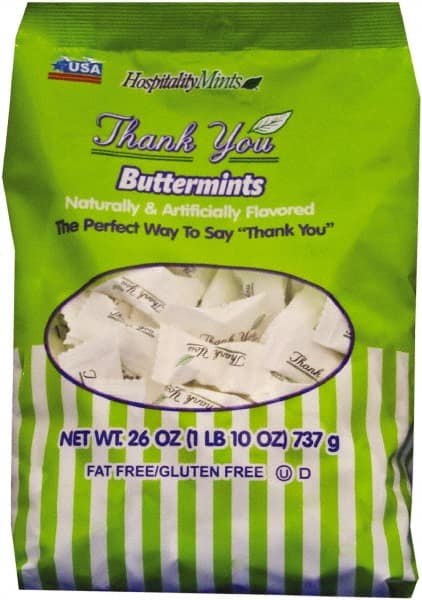 Hospitality Mints - Candy - Thank You Buttermints Candies, 26 oz Bag - Exact Tooling